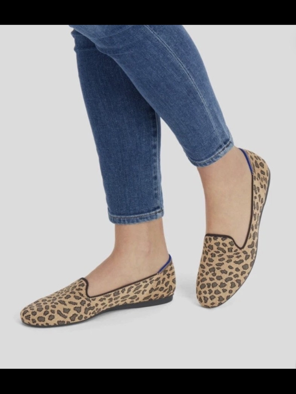 Rothy's Leopard Print The Loafer in Tan and Black